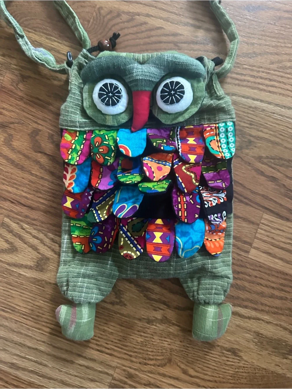 Green Owl Crossbody Bag